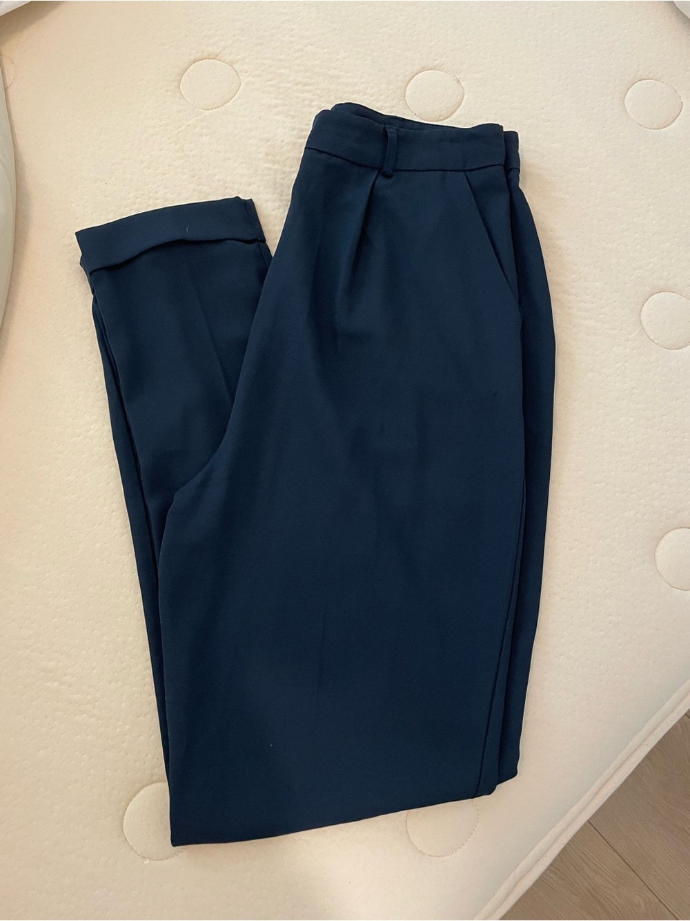 ASOS Tall Dark Navy Tailored Dress Trousers